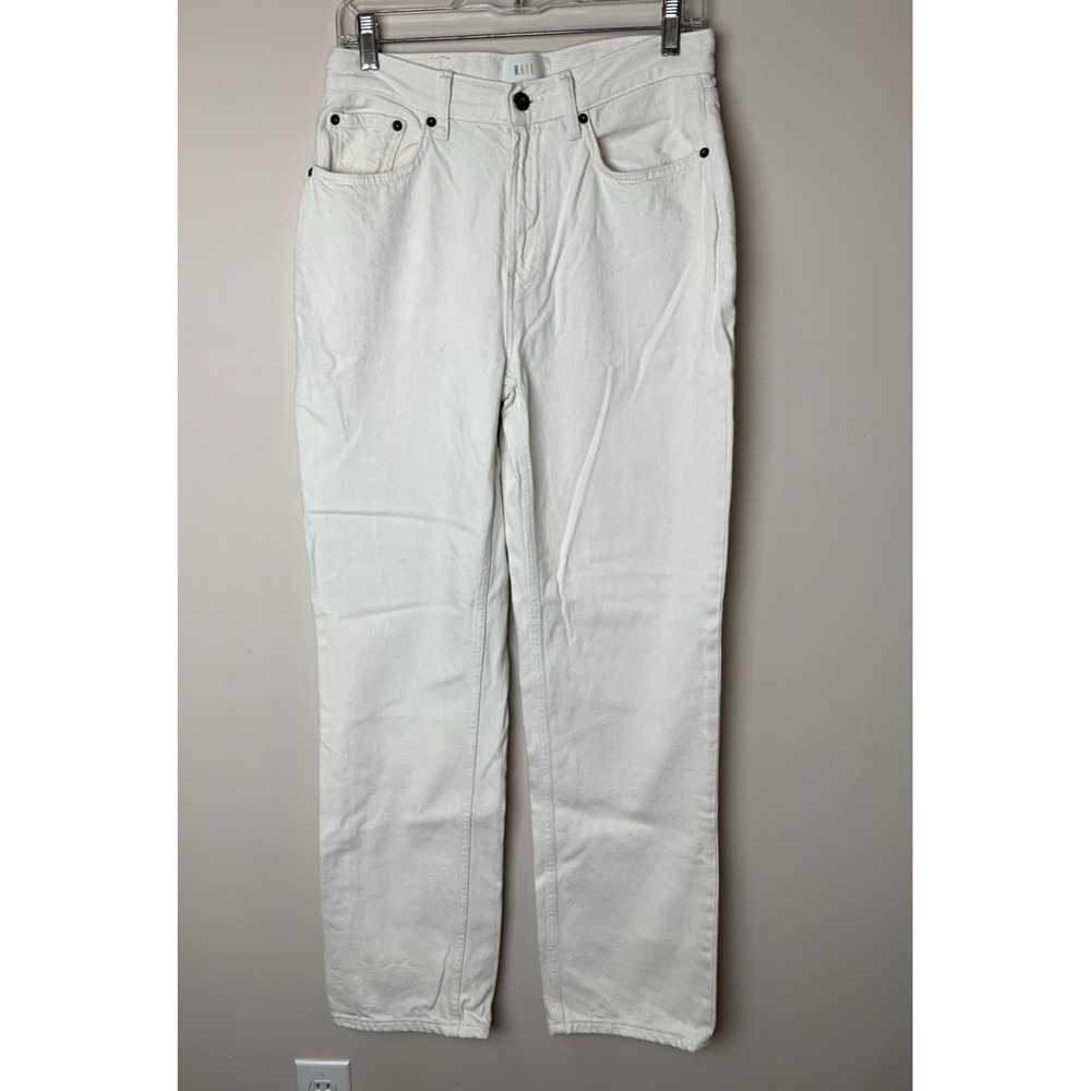 Rails Jeans Womens 29 Cream Off White Topanga High Rise Straight‎ 100% Cotton